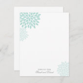 Sweet Dahlias Wedding Vielen Dank Dankeskarte (Vorne/Hinten)