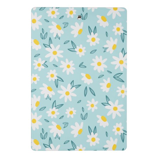 Sweet Daisies Muster Personalisiert Mini Klemmbrett (Rückseite)