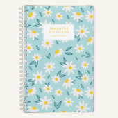 Sweet Daisies Muster Personalisiert Notizblock (Vorderseite)