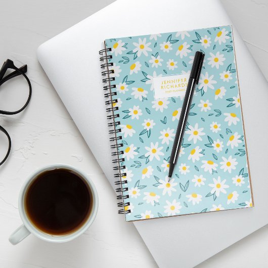 Sweet Daisies Muster Personalisiert Planer