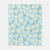 Sweet Daisies Pattern Fleecedecke (Vorderseite)
