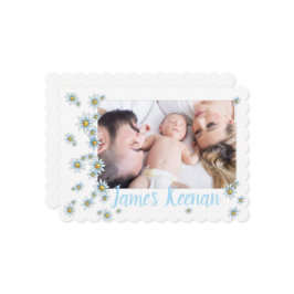 Sweet Daisis Geburtshinweis Foto-Karte Einladung