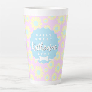 Sweet Daisy Baby Pastell Pink Yellow Blue Milchtasse