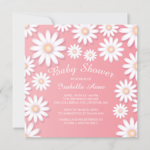 Sweet Daisy Baby Shower Einladung