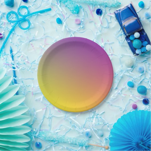 SWEET DAISY Blue + Lila Gradient Paper Tellers Pappteller (Party)