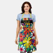Sweet Daisy Blumenmuster Kochen Schürze (Getragen)