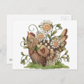 Sweet Daisy Hen Postkarte (Vorne/Hinten)