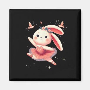 Sweet Dancing Ballerina Bunny Ballet Rabbit Girl F Magnet