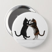 Sweet Dancing Cats Button (Vorne & Hinten)