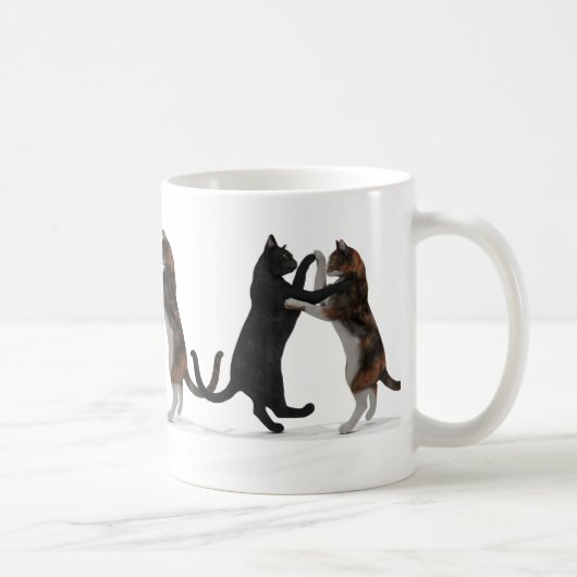 Sweet Dancing Cats Kaffeetasse (Rechts)