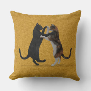 Sweet Dancing Cats Kissen