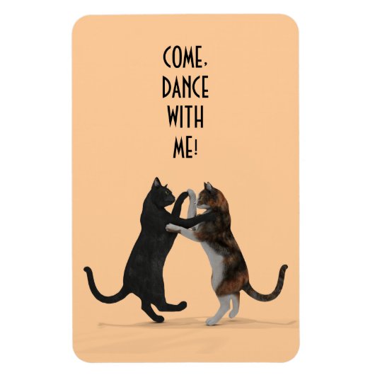 Sweet Dancing Cats Magnet (Vertikal)