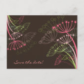 Sweet Dandelions Rettete-the-Date-Postkarte Ankündigungspostkarte (Vorderseite)