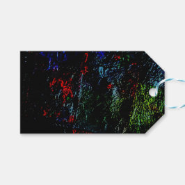 Sweet dark gift tag abstract texture recycle color geschenkanhänger