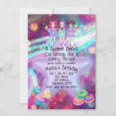 Sweet Debut Birthday KPOP Star Einladung (Vorderseite)