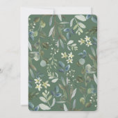 Sweet Deer Woodland Greenery Virtual Baby Shower Einladung (Rückseite)