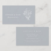 Sweet Delicate Shabby Hütte White Floral Bouquet Visitenkarte (Vorne/Hinten)