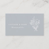 Sweet Delicate Shabby Hütte White Floral Bouquet Visitenkarte (Vorderseite)
