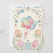 Sweet Delicate Snails Baby Dusche Einladung (Rückseite)