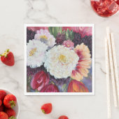 Sweet Delight abstract flower painting design Serviette (Beispiel)