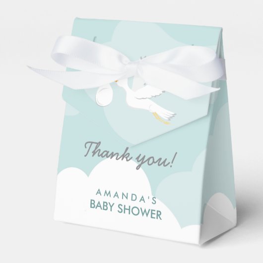 Sweet Delivery Stork Baby Shower Box Geschenkschachtel (Vorderseite)