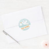 Sweet Delivery Stork Baby Shower Sticker (Umschlag)