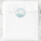 Sweet Delivery Stork Baby Shower Sticker (Tasche)