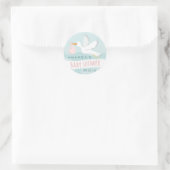 Sweet Delivery Stork Baby Shower Sticker (Tasche)