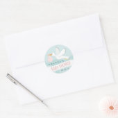 Sweet Delivery Stork Baby Shower Sticker (Umschlag)