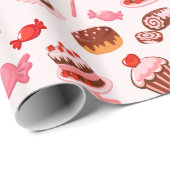 Sweet Dessert Wrapping Paper Geschenkpapier (Rolleneckpunkt)