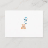 Sweet Diaper Raffle Card for Baby Shower Begleitkarte (Rückseite)