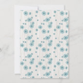 Sweet doe Deer Birthday Party Einladungen (Rückseite)