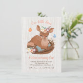 Sweet doe Deer Birthday Party Einladungen (Stehend Vorderseite)