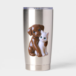 Sweet Dog Cat Companions Thermobecher