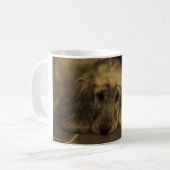 Sweet Dog - Golden Retriever in Sepia Tones Kaffeetasse (Vorderseite Links)
