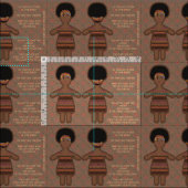 Sweet Doll von meiner dunklen Haut Stoff (Kachel)