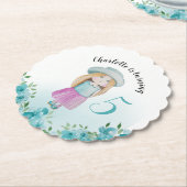 Sweet Doll Watercolor Handgemalt Untersetzer (angewinkelt)