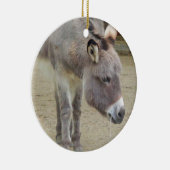 Sweet Donkey, Animal Gray, Horse Family Keramik Ornament (Rechts)