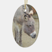 Sweet Donkey, Animal Gray, Horse Family Keramik Ornament (Links)