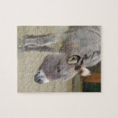 Sweet Donkey, Animal Gray, Horse Family Puzzle (Horizontal)