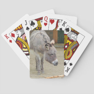 Sweet Donkey, Animal Gray, Horse Family Spielkarten