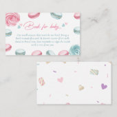 Sweet Donut Baby Showbuchanfrage Begleitkarte (Vorne/Hinten)