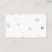 Sweet Donut Baby Showdiaper Raffle Ticket Begleitkarte (Rückseite)