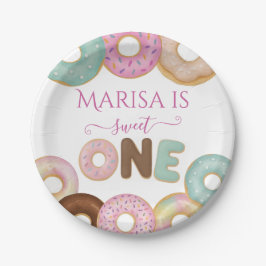 Sweet Donut Birthday | Party für farbige Kinder - Pappteller
