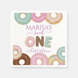Sweet Donut Birthday | Party für farbige Kinder - Serviette