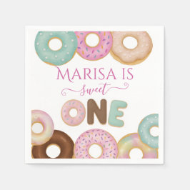 Sweet Donut Birthday | Party für farbige Kinder - Serviette