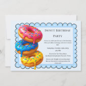 Sweet Donut Brunch | Geburtstagsfeier Einladung (Vorderseite)