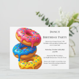 Sweet Donut Brunch | Geburtstagsfeier Einladung