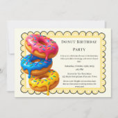 Sweet Donut Brunch | Geburtstagsfeier Einladung (Vorderseite)