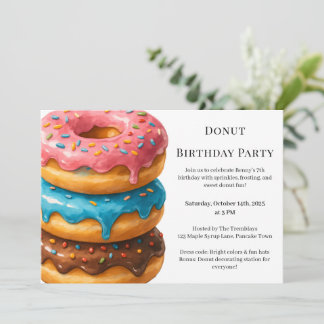 Sweet Donut Brunch | Geburtstagsfeier Einladung